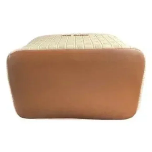 NWT Oatmeal & Tan Steve Madden Embossed Cosmetic Bag with Pouch - Picture 8 of 10